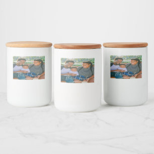 Family Photo Food Container Label