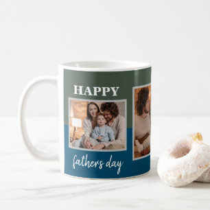 Family Photo Happy Father's Day Coffee Mug