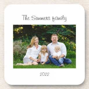 Family photo Hard plastic coasters