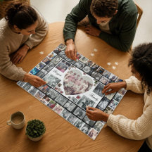Family Photo Heart Collage Reunion Holidays Gift