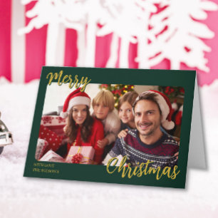 Family Photo Holiday Card Custom Christmas 