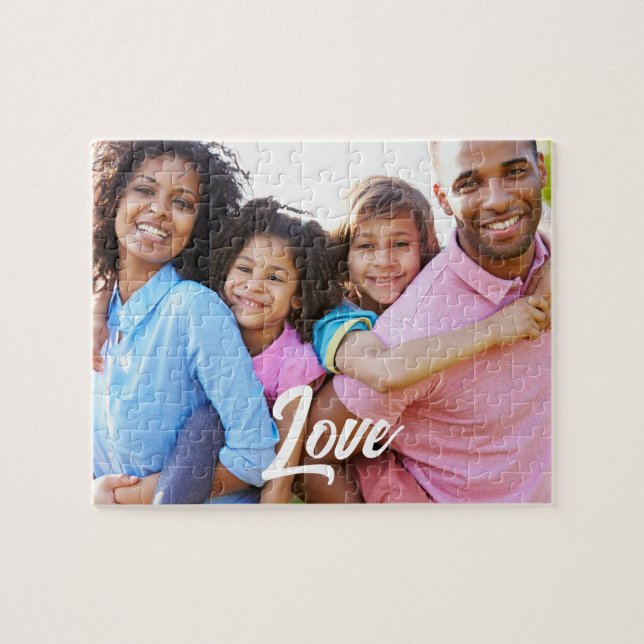 Family Photo Jigsaw Puzzle (Horizontal)