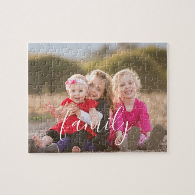 Family Photo Jigsaw Puzzle (Horizontal)