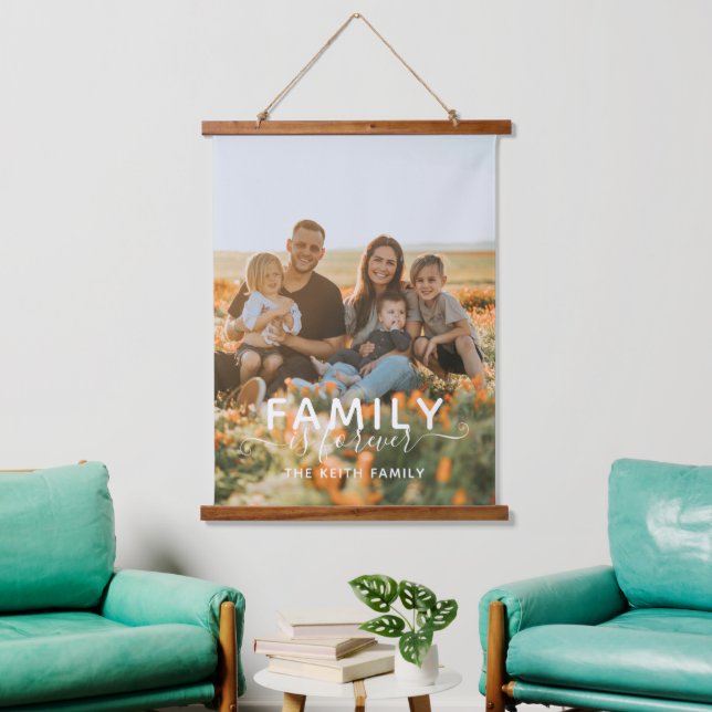 Family Photo Keepsake Hanging Tapestry (Living Room)
