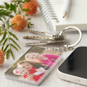 Family Photo Key Ring