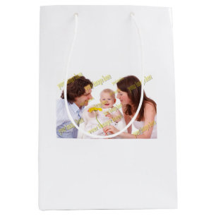FAMILY Photo ✨ Lovely Custom  Medium Gift Bag