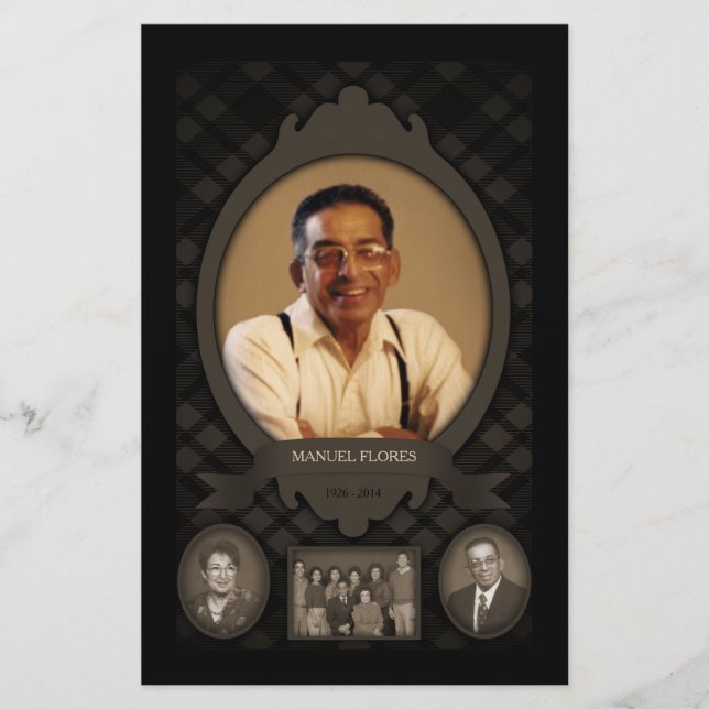 family photo memorial announcement (Front)