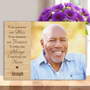 Family Photo Memorial Remembrance Keepsake Plaque