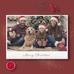 Family Photo Merry Christmas Holiday Card