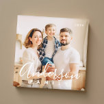 Family Photo Modern Simple Cursive Magnet<br><div class="desc">This simple and classic design is composed of playful cursive typography and add a custom photo of your family.</div>