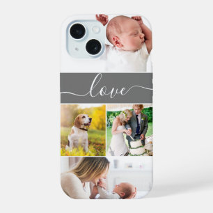 Family Photo Mum Memories Love Script Custom iPhone 15 Case