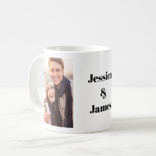 Family Photo Names Coffee Mug