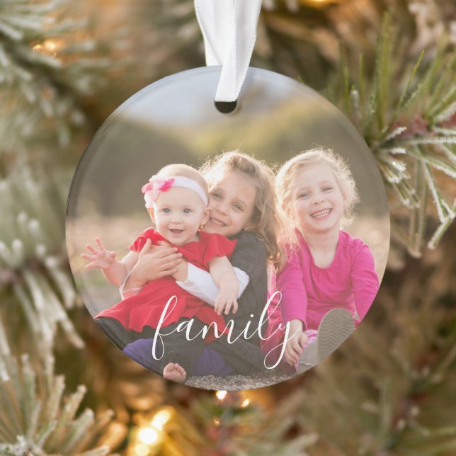 Family Photo Ornament (Tree)