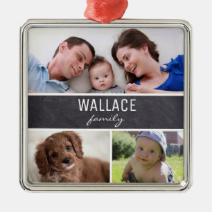 Family Photo Ornament Collage Christmas