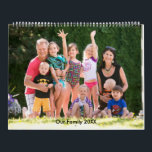 Family Photo Personalise It Custom Holiday Calendar<br><div class="desc">Holiday calendar with family photos. Replace the photos with your own. Photos of the family are the Photography © Storytree Studios,  Stanford,  CA These photos are free to use as a sample and given permission for Zazzle shopkeepers.</div>