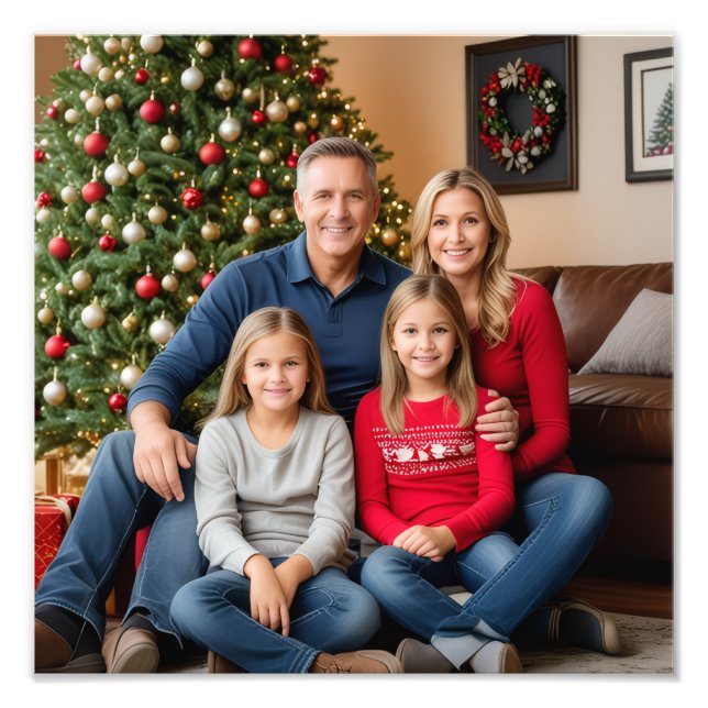 Family Photo Personalise Poster (Front)