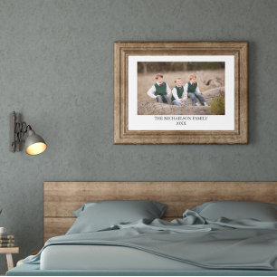 Family Photo Personalised Canvas Print