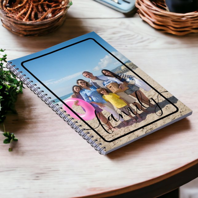 Family Photo Personalised Custom Notebook (Family Photo Personalized Custom Notebooks from Ricaso. Add your own photograph)
