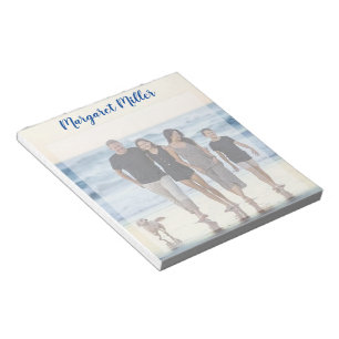 Family photo personalised notepad