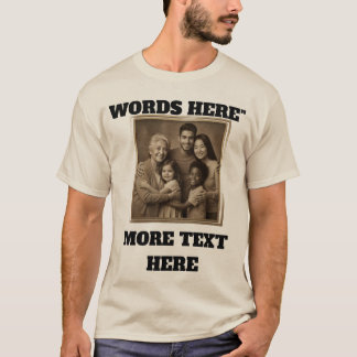 Family Photo, Personalised Shirt, Custom T-Shirt T
