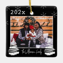 Family Photo Pet two sided Holiday Christmas Tree