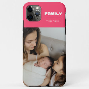 Family Photo Pink 1 Picture iPhone 11 Pro Max Case