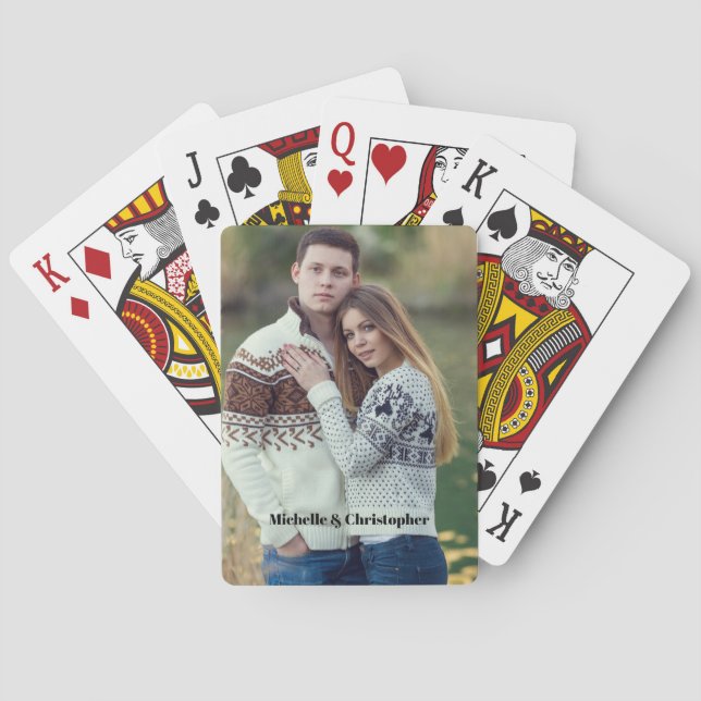 Family Photo  Playing Cards (Back)