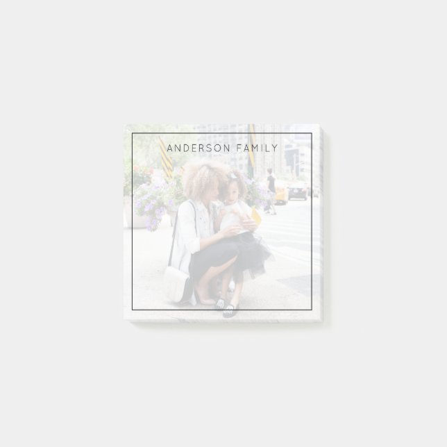 Family Photo Post-it Notes (Front)