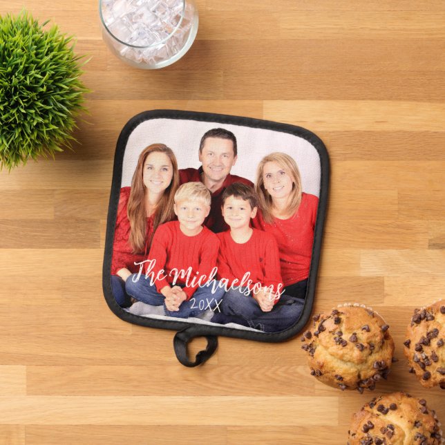 Family Photo Pot Holder (Top Down)