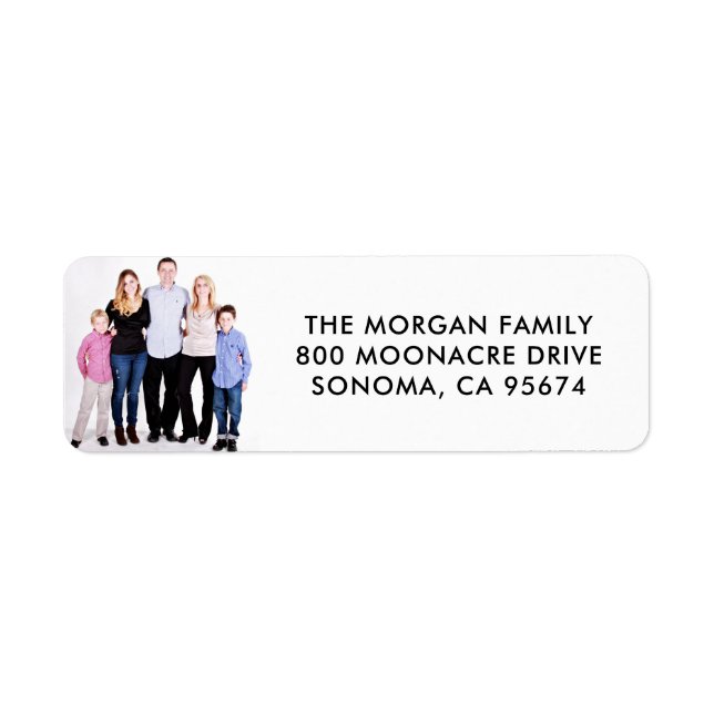 Family Photo Return Address Labels (Front)