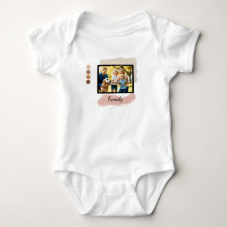 Family Photo Shirt: Cherish Every Moment Baby Bodysuit