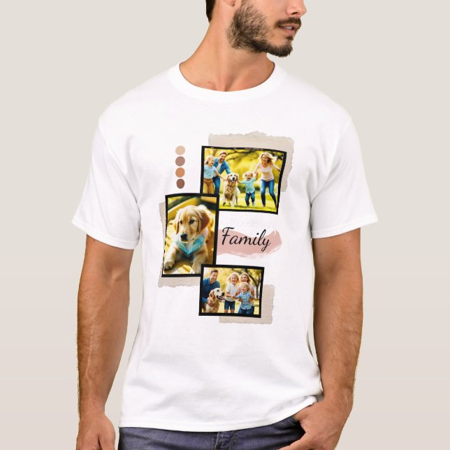 Family Photo Shirt: Cherish Every Moment T-Shirt (Front)