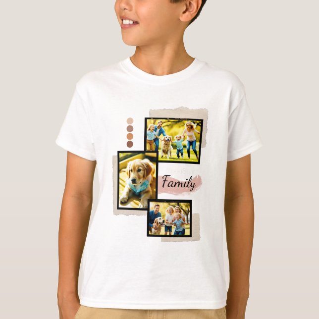 Family Photo Shirt: Cherish Every Moment T-Shirt (Front)