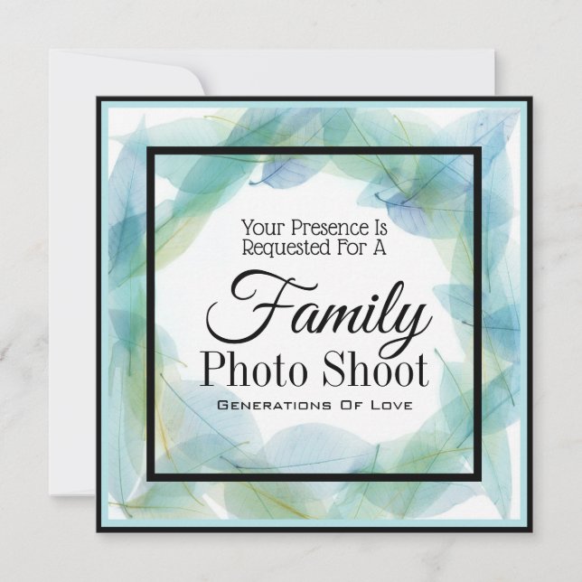 Family Photo Shoot Invitation (Front)
