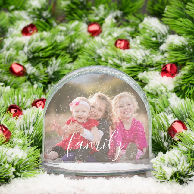 Family Photo Snowglobe (Christmas)
