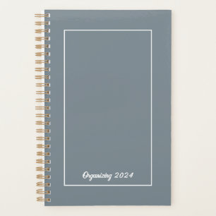 Family Photo Soft Grey Personalised 2024 Planner