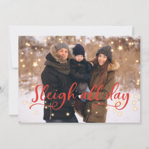 Family Photo Stars   Funny Christmas Greeting Holiday Card