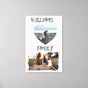 Family Photo Stretched Canvas Print