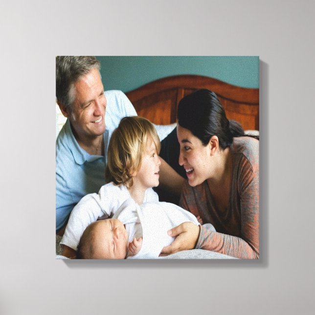 Family Photo Stretched Canvas Print (Front)