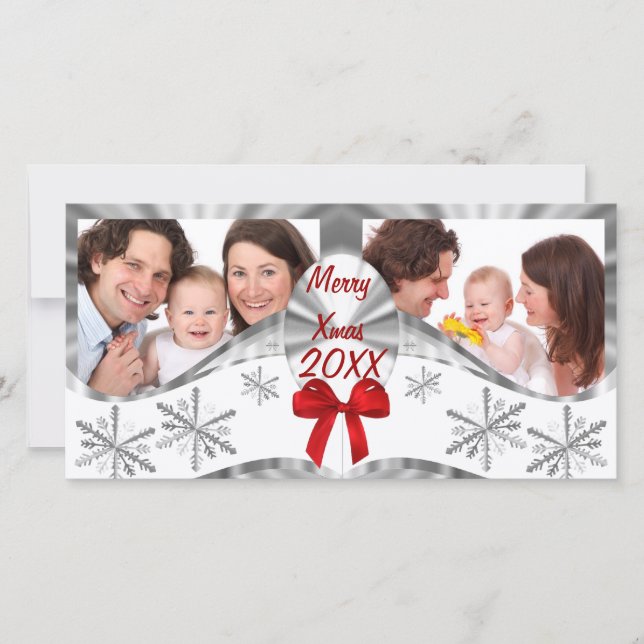 Family photo template Christmas greeting (Front)
