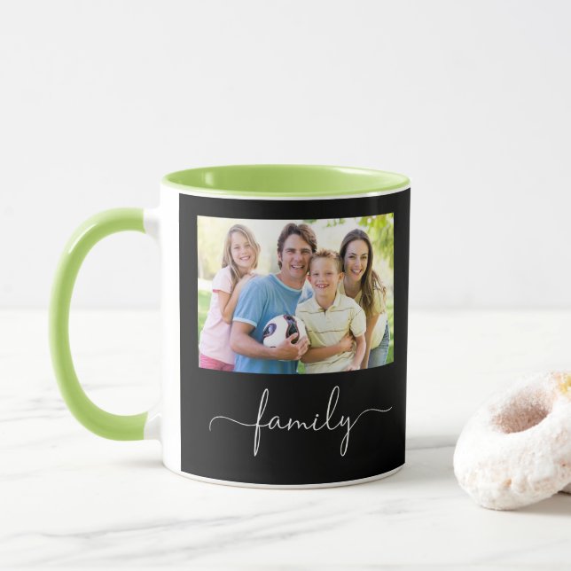 Family Photo Template Mug (With Donut)