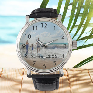 Family photo text watch