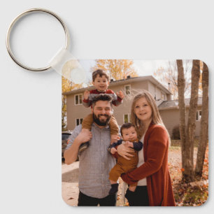 Family Photo Unique Custom Keepsake  Key Ring