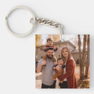 Family Photo Unique Custom Keepsake  Key Ring