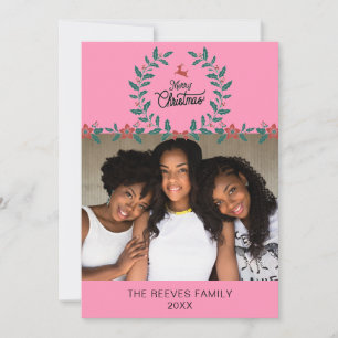 Family Photograph Christmas Holiday Card