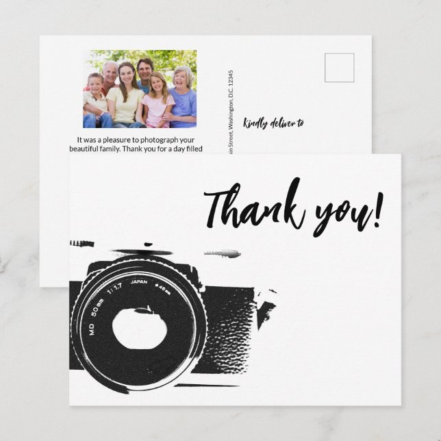 Family Photographer No logo Photo Postcard (Front/Back)