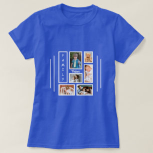 Family Photography Collage Overlay Personalised T-Shirt