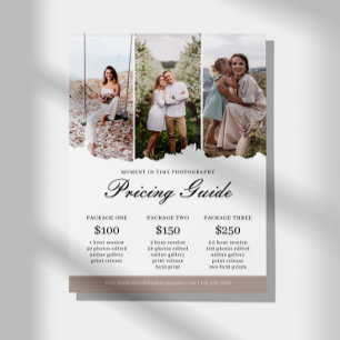 Family Photography Photography Pricing Guide List Flyer