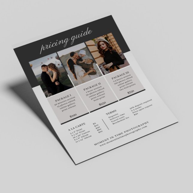Family Photography Pricing Guide Sell Sheet (Creator Uploaded)