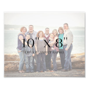 Family Photos 10x8 TEMPLATE Photo Print